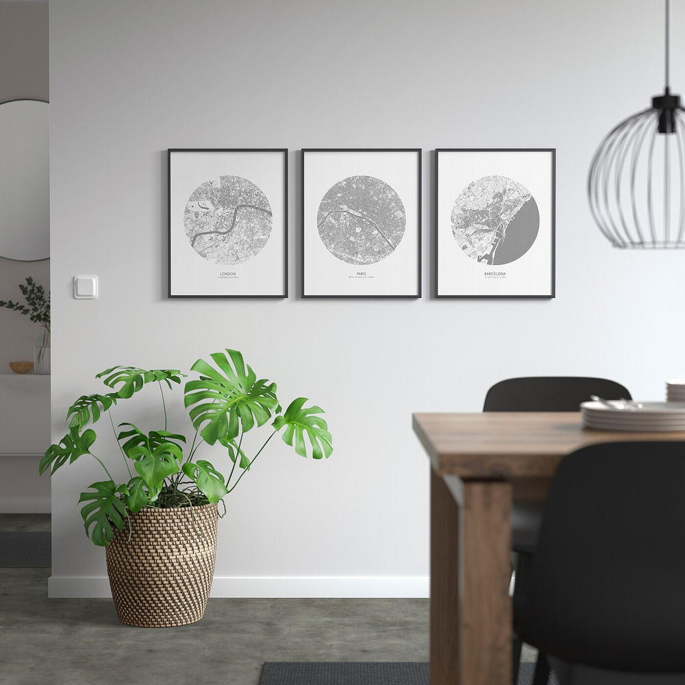 IKEA BILD  (ИКЕА БИЛД)  -  Плакат, план города, Лондон, 40x50 см.