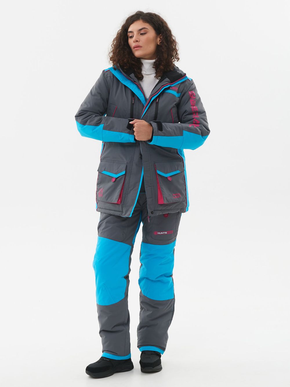 Костюм зимний Женский Siberia Lady ткань Breathable цвет Серый/Голубой