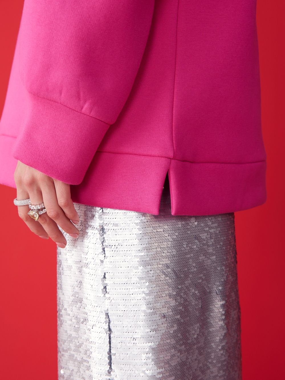 СВИТШОТ ЗАЙКА COOL FUCHSIA