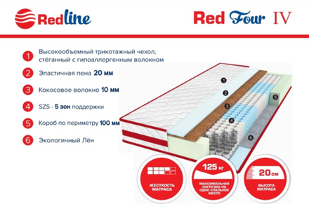 Матрас Ред Четыре (Ред Four) 1400*2000