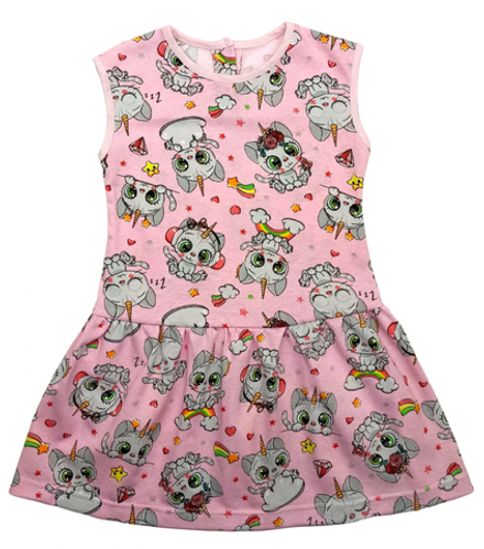 Платье 7072/19 кошки-единорожки