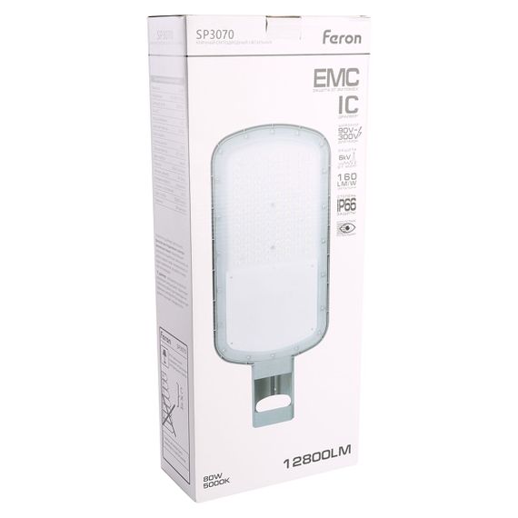 Уличный консольный светодиодный светильник Feron SP3072 51799