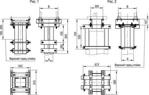 Оголовки для одиночных опор