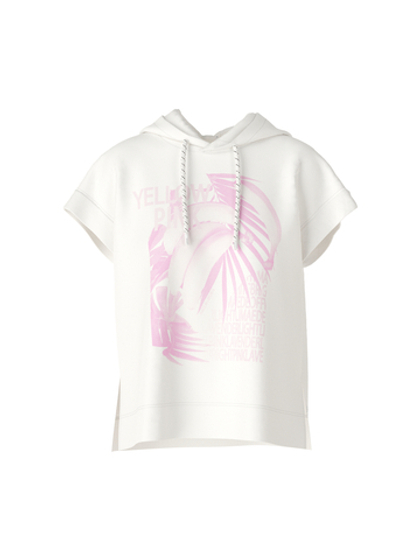 Marc Cain Свитшот с короткими рукавами и капюшоном