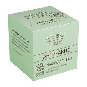 Маска для лица mi&ko Анти-Акне 50 мл COSMOS ORGANIC