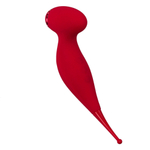 Красный вакуум-волновой стимулятор клитора Isadora с точечным вибратором (Цвет: красный)