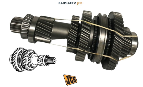 Промежуточный вал КПП в сборе JCB 459/M5198