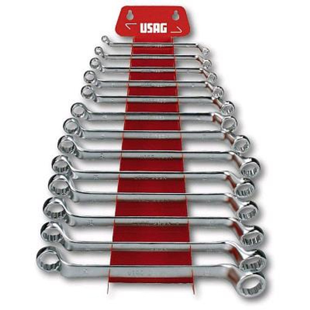 283 N/S13 Набор из 13-и накидных ключей на металлическом держателе, USAG (Италия)