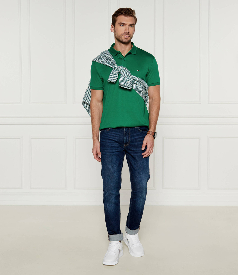 Поло Tommy Hilfiger - зеленый(MW0MW35585)