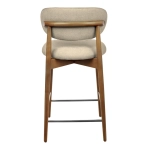 Стул полубарный Bradex Home Lucas 3 латте букле ножки цвета орех