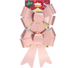 Бант на ёлку "Сказочные блики" (набор 2 шт), Розовое золото (Серпантин)