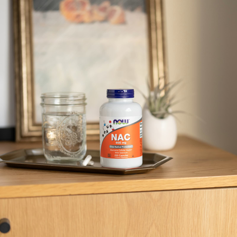 NOW Foods, NAC, 600 мг, 250 капсул