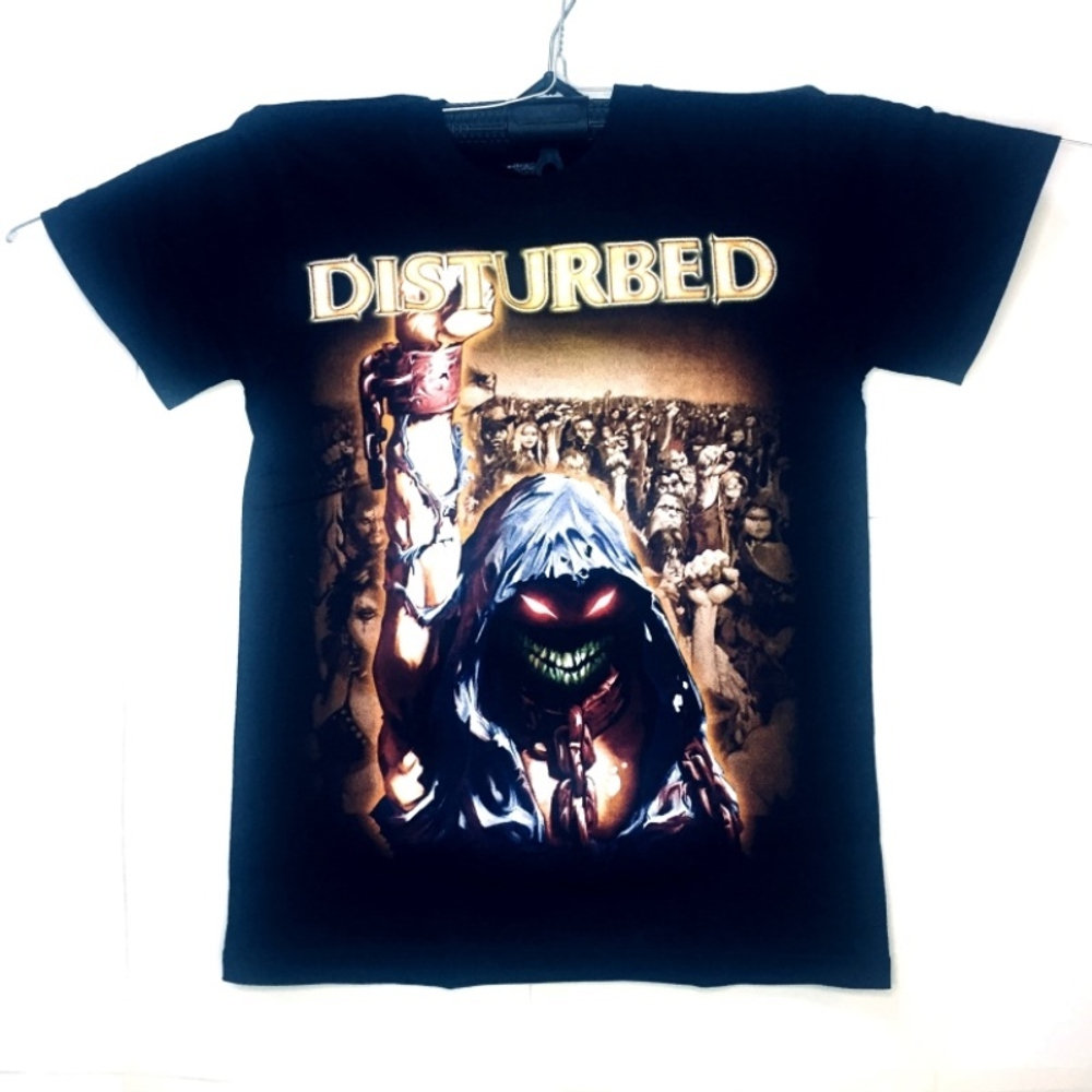 Футболка тайланд Disturbed С рукой в кандалах (XS)