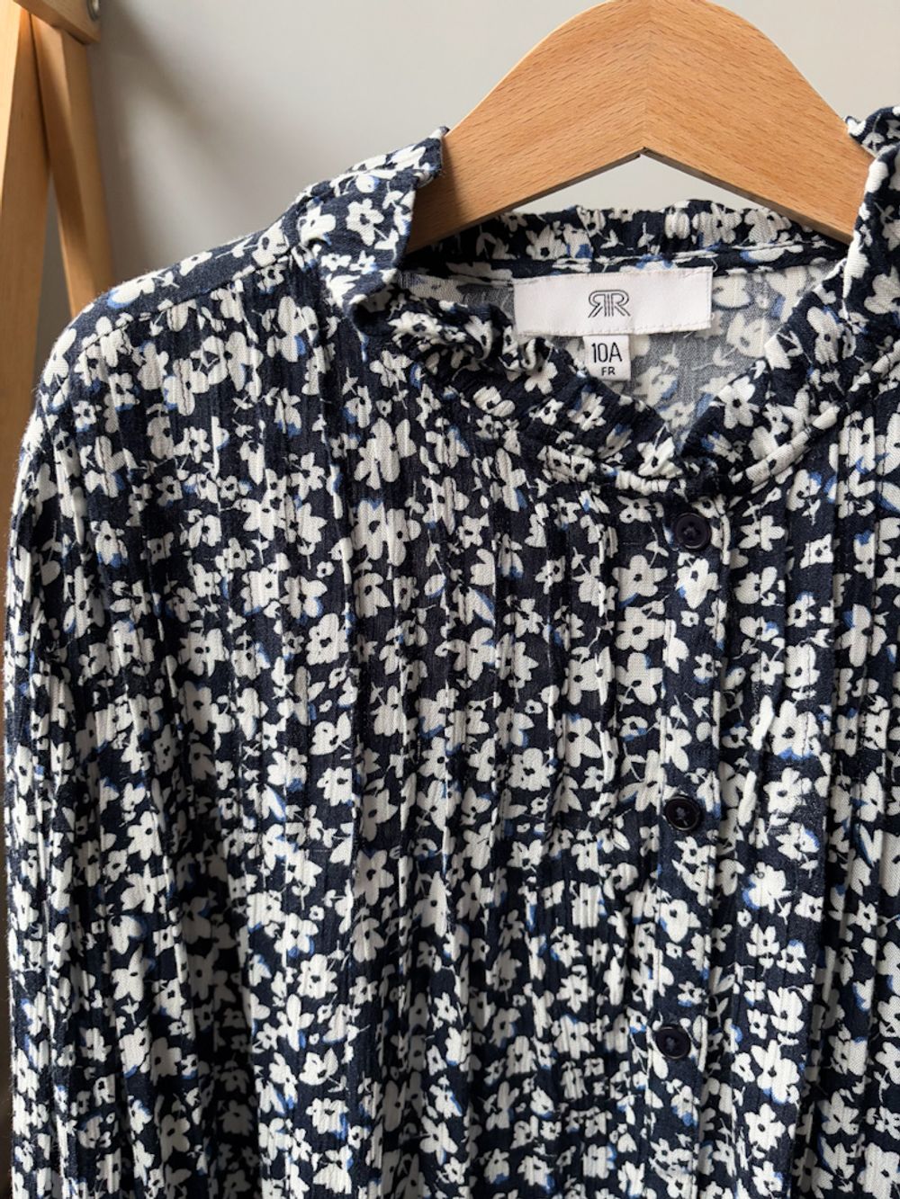 Блузка синяя, 140