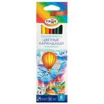 Карандаши цветные ГАММА "Классические", 6 цветов, заточенные, шестигранные, картонная упаковка, 05091801, 050918_01