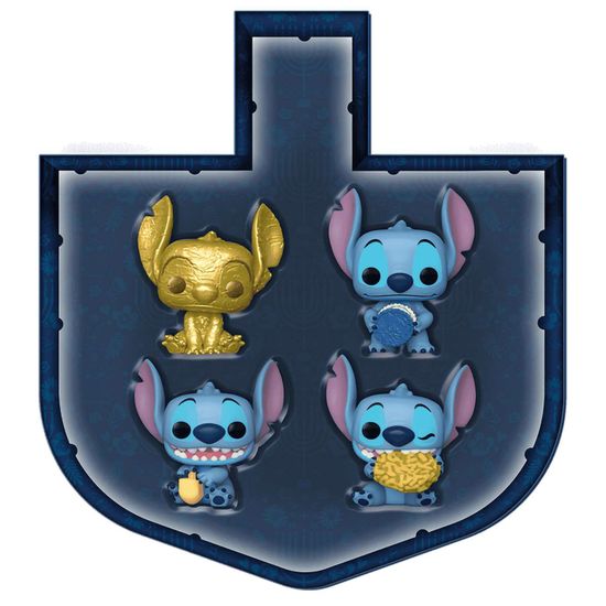 Набор подарочный Funko Pocket POP! Disney Lilo & Stitch Stitch Hanukkah Dreidel Box 4 фигурки 79952 / Набор подарочный Фанко по мотивам мультфильма "Лило и Стич", Стич
