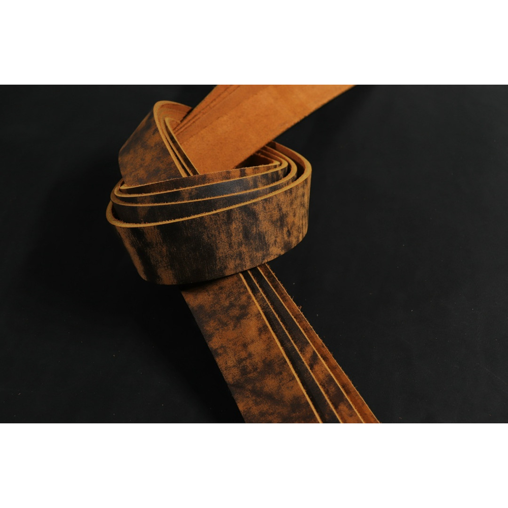 Ременная заготовка рыжий лофт гладкая⠀