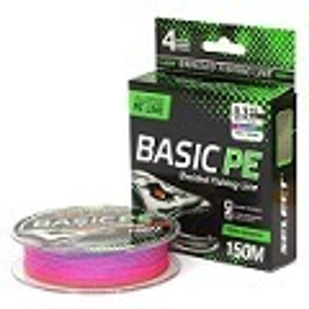 Шнур Select Basic PE 150м 0.26мм 20.80кг Multicolor 1шт 271498