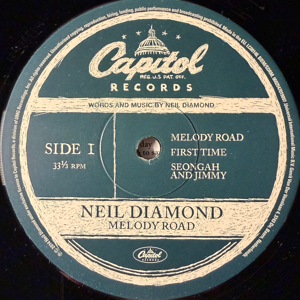 Neil Diamond ‎– Melody Road 2LP (Европа 2014г.) Т