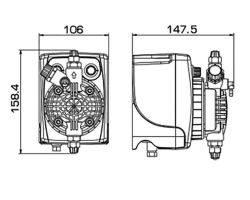 Etatron Насос дозирования мембранный PKX-MA/A 0105 230V