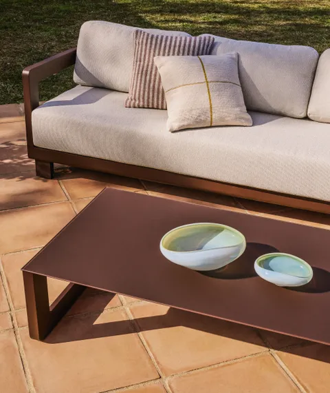 Комплект садовой мебели Nerano из коричневого алюминия