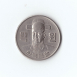 Южная Корея 1975 г. 100 вон. XF