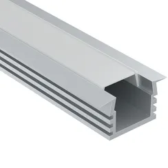 Алюминиевый профиль встраиваемый с накладным фланцем 22x12 (Серебро, 2 м), ALM006S-2M Led Strip alm006s-2m