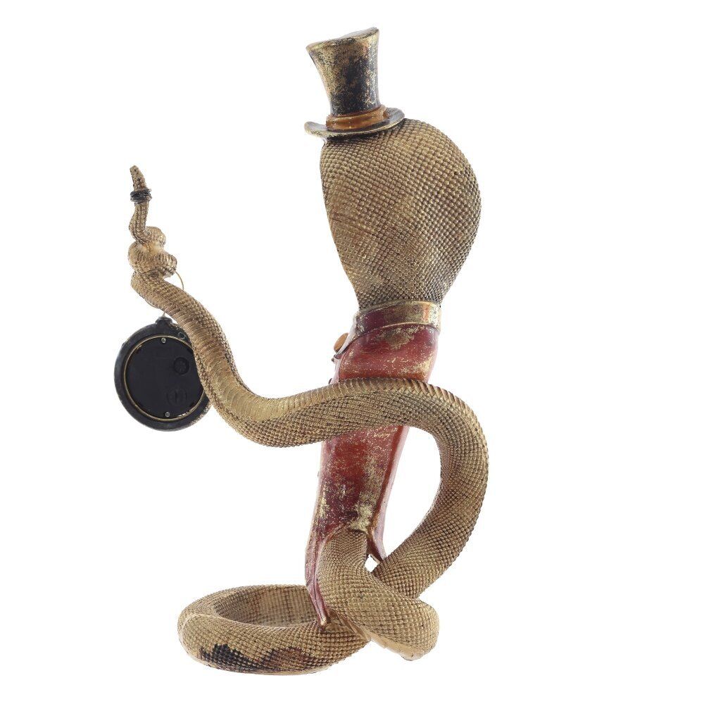 GAEM Фигурка декоративная с часами"Змея" (1хLR44 н/п), L22 W13 H38 см