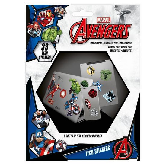 Наклейки Avengers (Heroes) Tech Sticker Pack 33шт TS7404