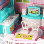 Игрушечный дом для куклы с мебелью коробка 326-D7