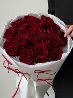 Моно букет из одноголовой пионовидной розы 15 шт