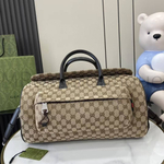 Мужская сумка Gucci GG Canvas Small Duffle Bag бежевая