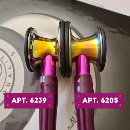 Стетоскоп Littmann Cardiology IV, сливовый, радужная акустическая головка, фиолетовый ствол (6205)