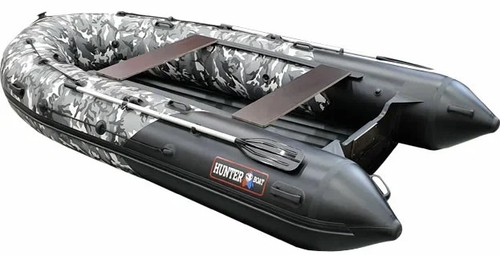 Хантер 380 ПРО камуфляж (лодка ПВХ под мотор НДНД)