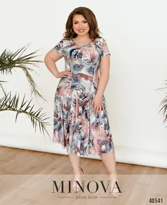 Платье 436-розовый Minova