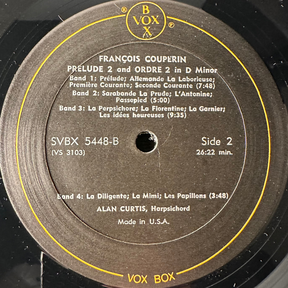 Куперен - 8 Прелюдий 3LP (США 1976г.)