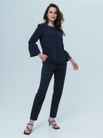 Медицинский костюм женский темно-синего цвета Медис