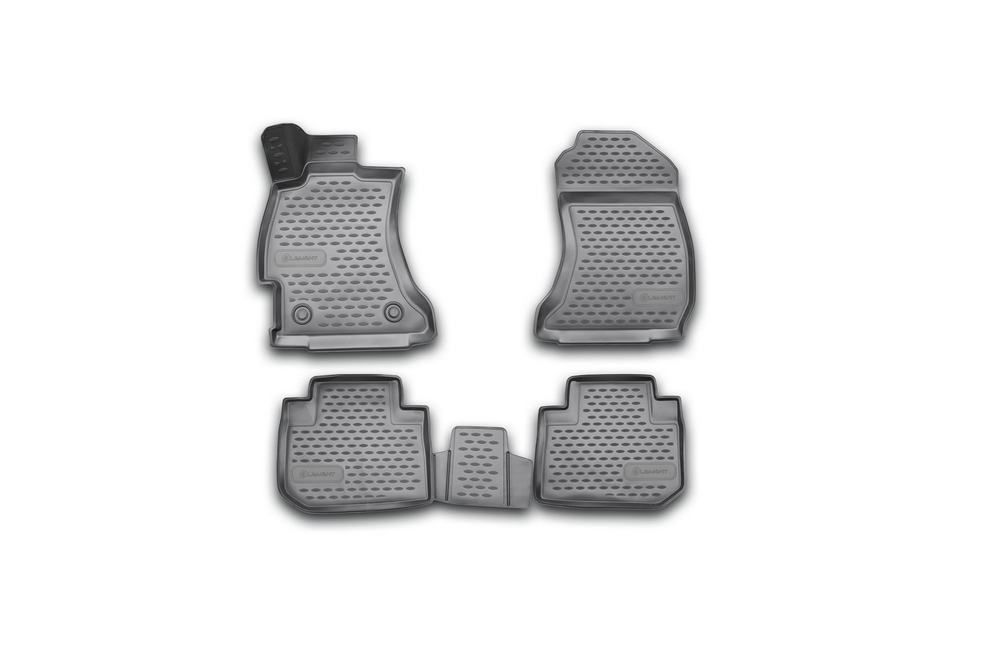 Коврики 3D в салон SUBARU Forester, 2013-2018, 4 шт. (полиуретан) Element.NLC.3D.46.14.210K