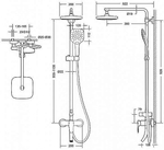 Душевая система Bravat SOURCE F6173218CP-A-ENG