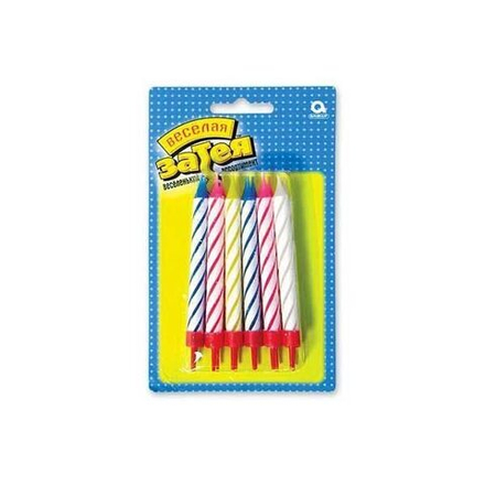 Свечи для торта с подст 8,5см 12шт