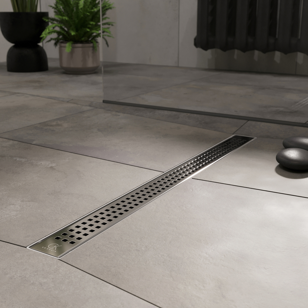 Душевой лоток CK DRAIN AQPL10-60 Cube 60 см,решетка из нержавеющей стали