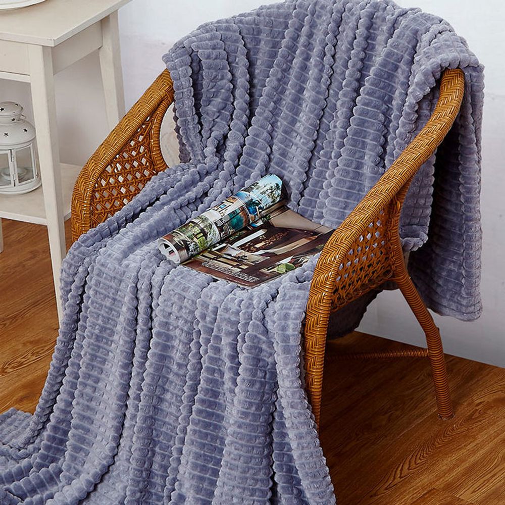 Плед "АВТ. SOFT PLUSH-007", микрофибра, Россия.