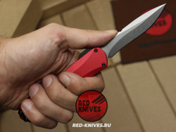 Heretic Knives Manticore-E S/E - красная рук, светлый клинок RK/Н99