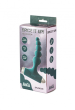 Анальная пробка с вибрацией Spice it up New Edition Splendor Dark green (Цвет: зеленый)