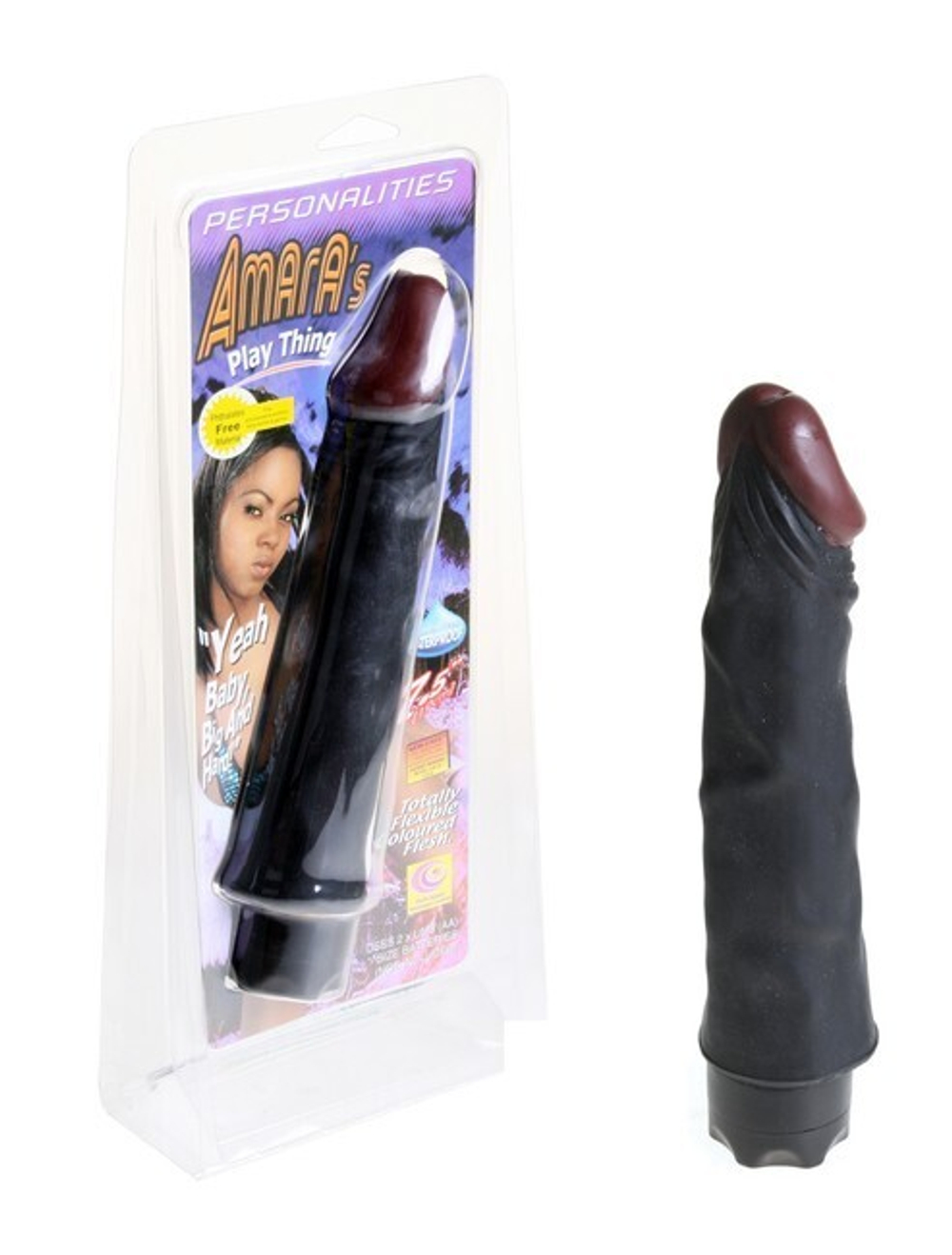 Вибратор черный Amara's Play Thing (Цвет: черный)