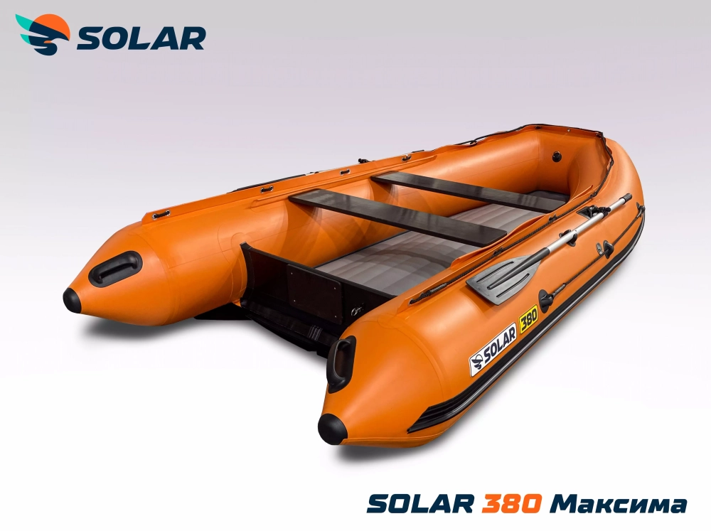Лодка надувная моторная solar-380 к (максима)