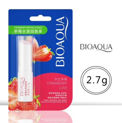 УЦЕНКА! BIOAQUA, Клубничный бальзам для губ, 2,7 гр.