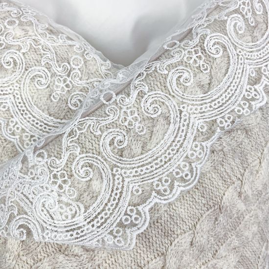 Конверт-одеяло "Косички" жемчужный