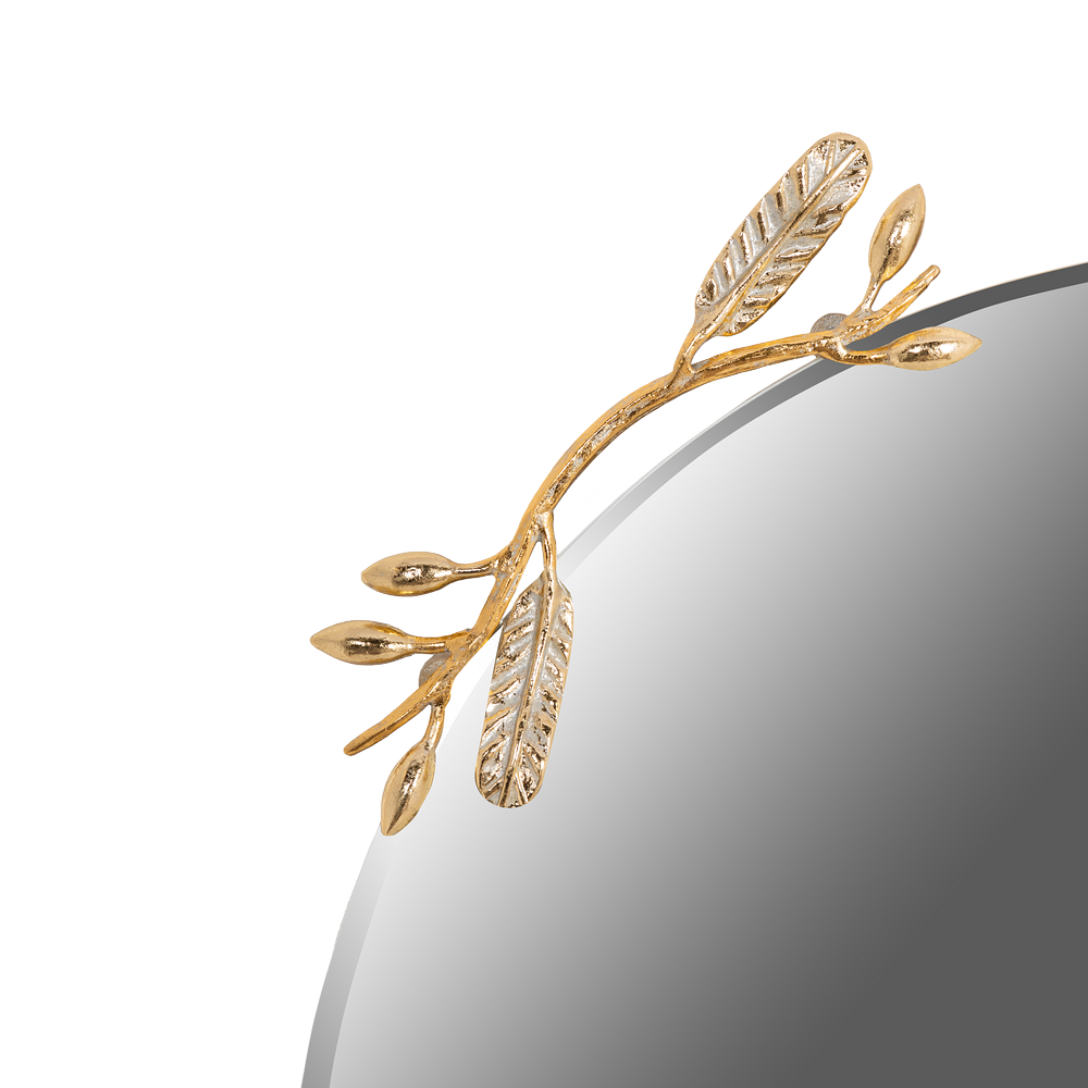 Зеркало Oliva Branch (Олива Бранч) Айвори Мраморное золото