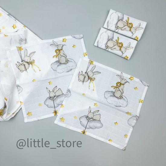 Комплект муслиновый, Кролики